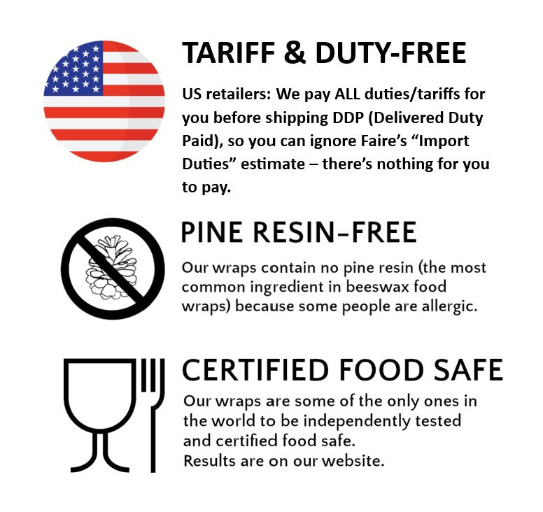 Certified food safe, pine resin-free