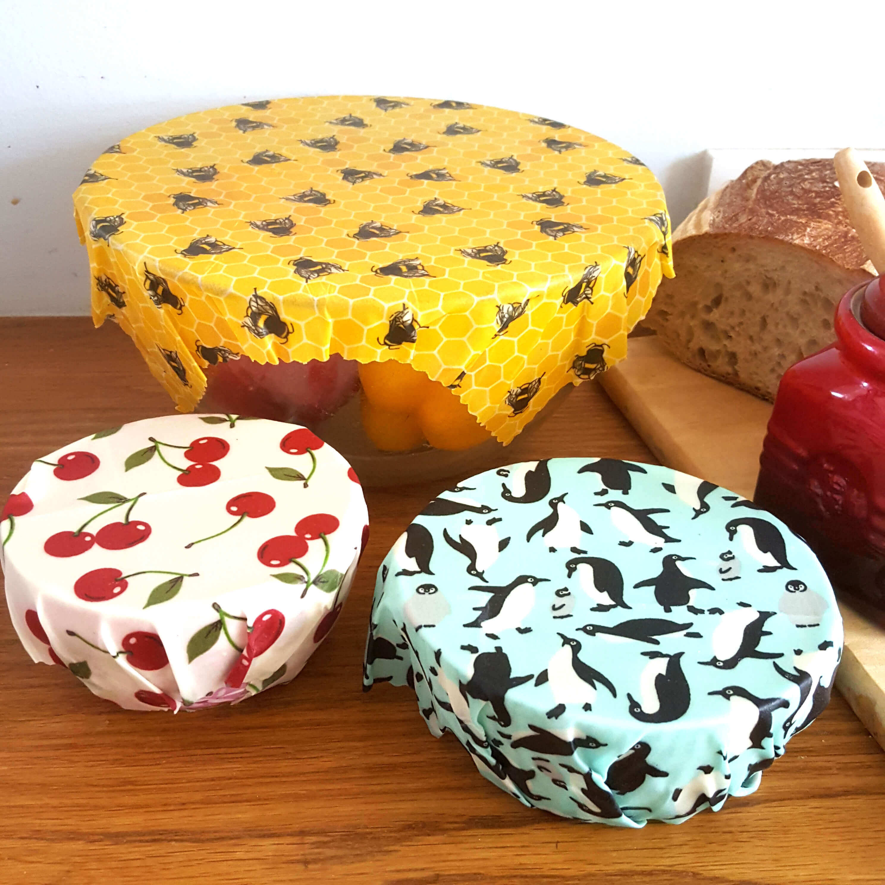Beeswax Wraps, Certified Food Safe
