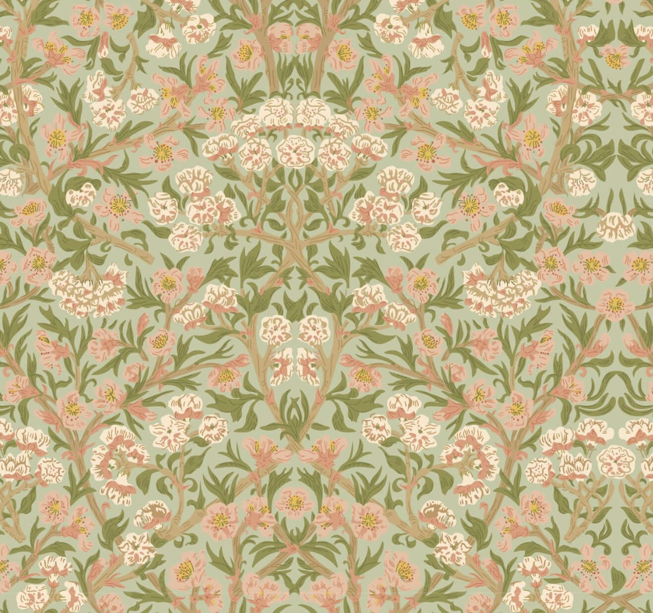 Ensemble 3 pièces en coton biologique et cire d'abeille britannique | William Morris Tom Tit