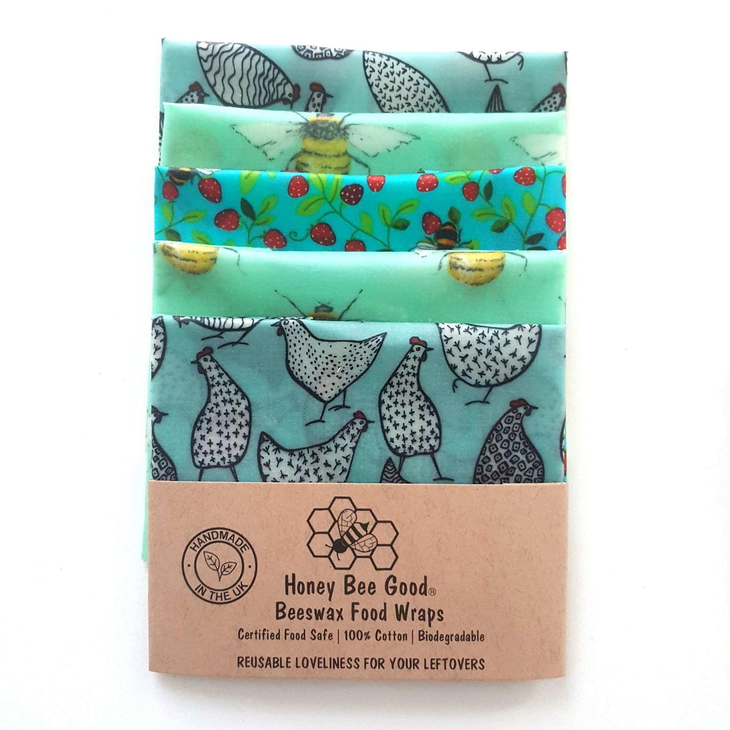 Beeswax Wraps | Classic | Set of 5