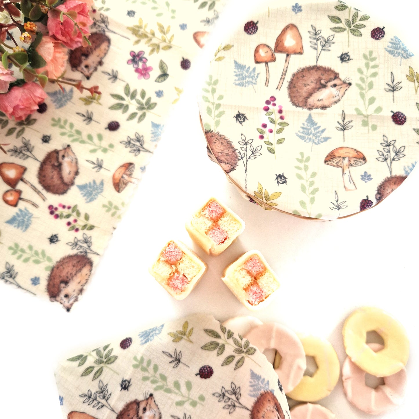 Reusable Beeswax Food Wraps 100% Hand Made in the UK by Honey Bee Good.