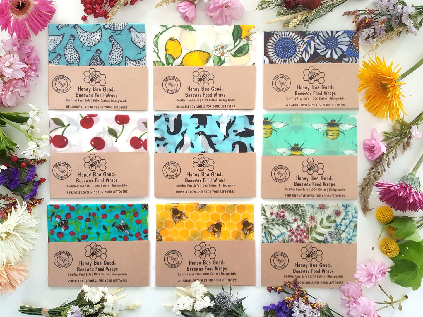 Eco-Friendly Handmade Beeswax Wrap Wedding & Party Favours | CASE OF 10