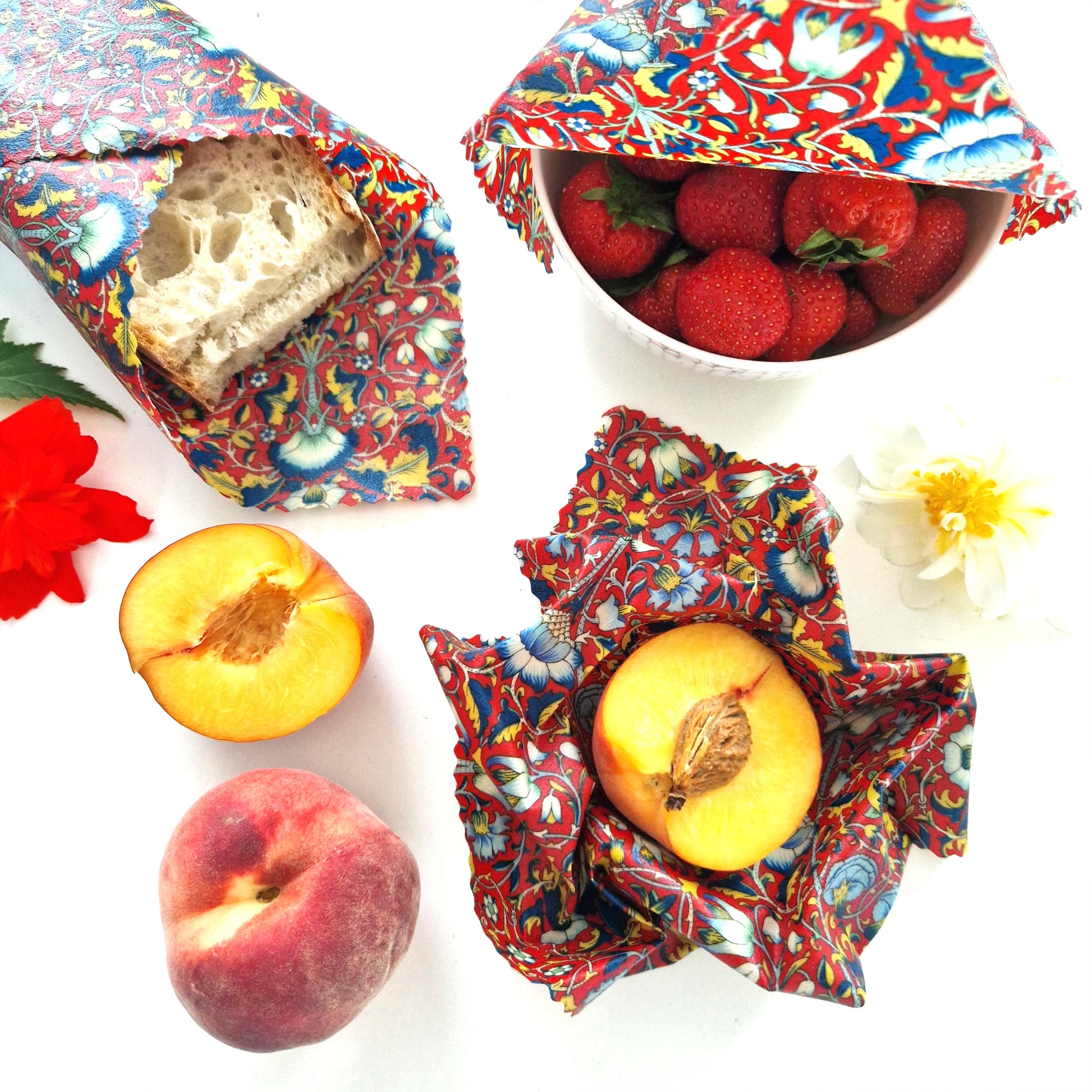 Reusable Beeswax Food Wraps 100% Hand Made in the UK by Honey Bee Good.