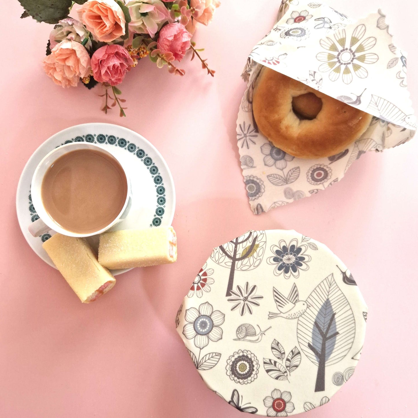 Reusable Beeswax Food Wraps 100% Hand Made in the UK by Honey Bee Good.