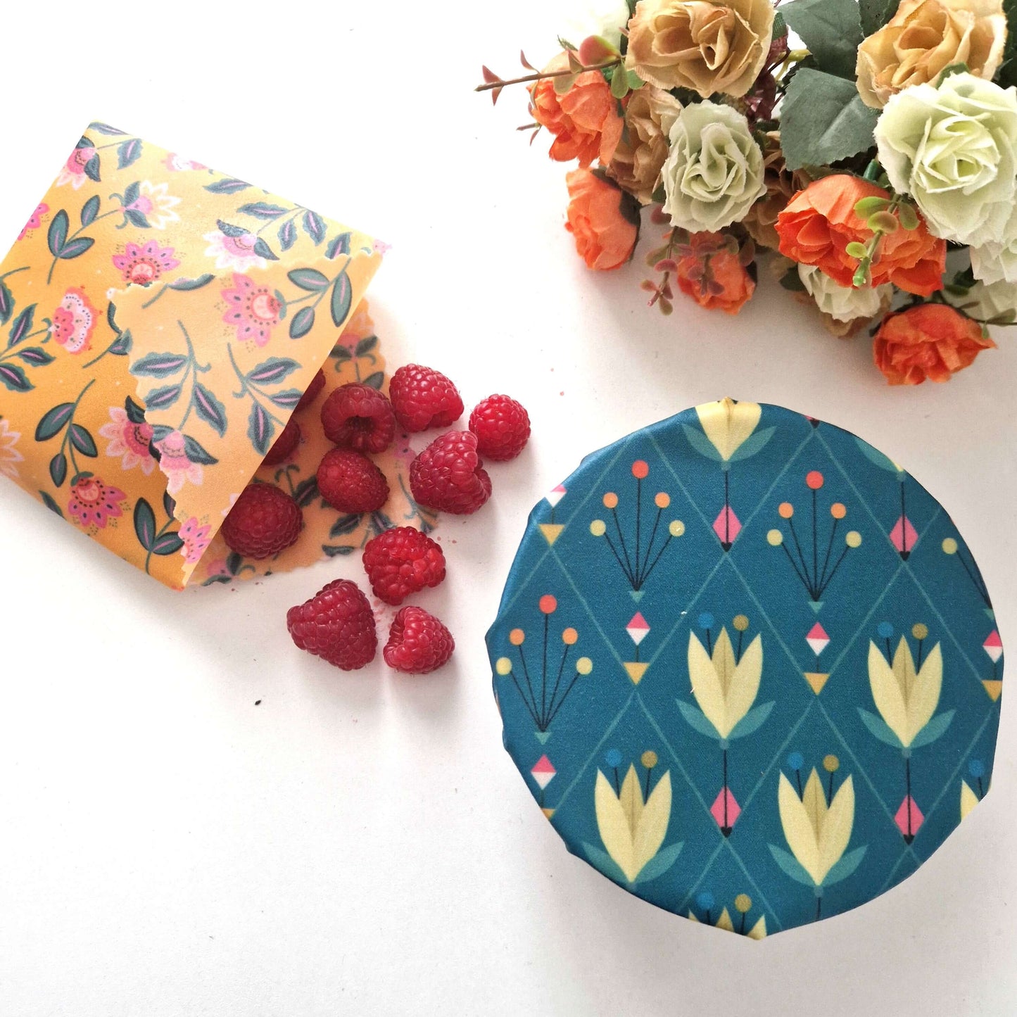 Reusable Beeswax Food Wraps 100% Hand Made in the UK by Honey Bee Good.