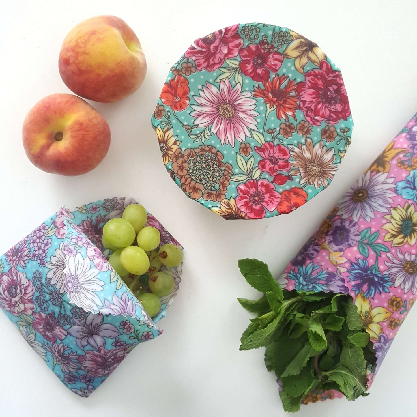 Reusable Beeswax Food Wraps 100% Hand Made in the UK by Honey Bee Good.