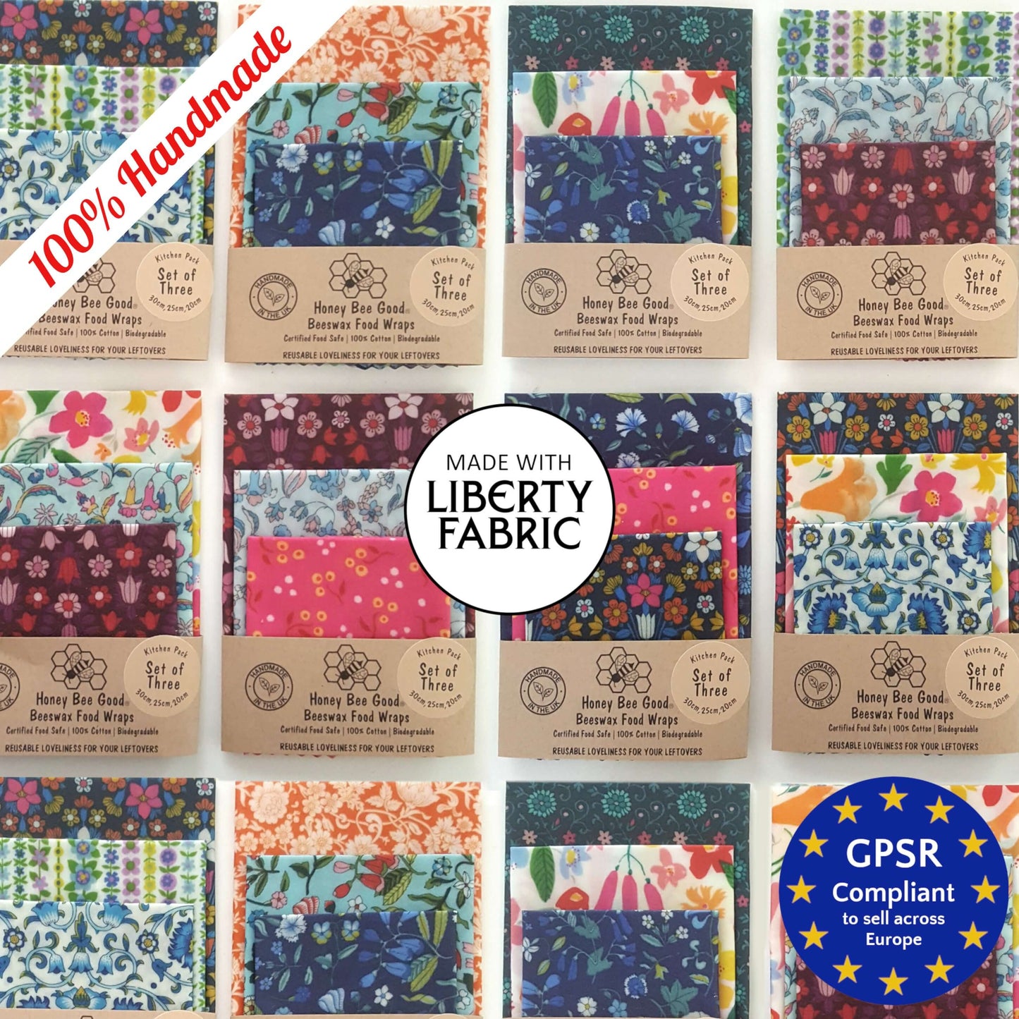 Made with Liberty Fabric Bargain Set of 3 L, M, S