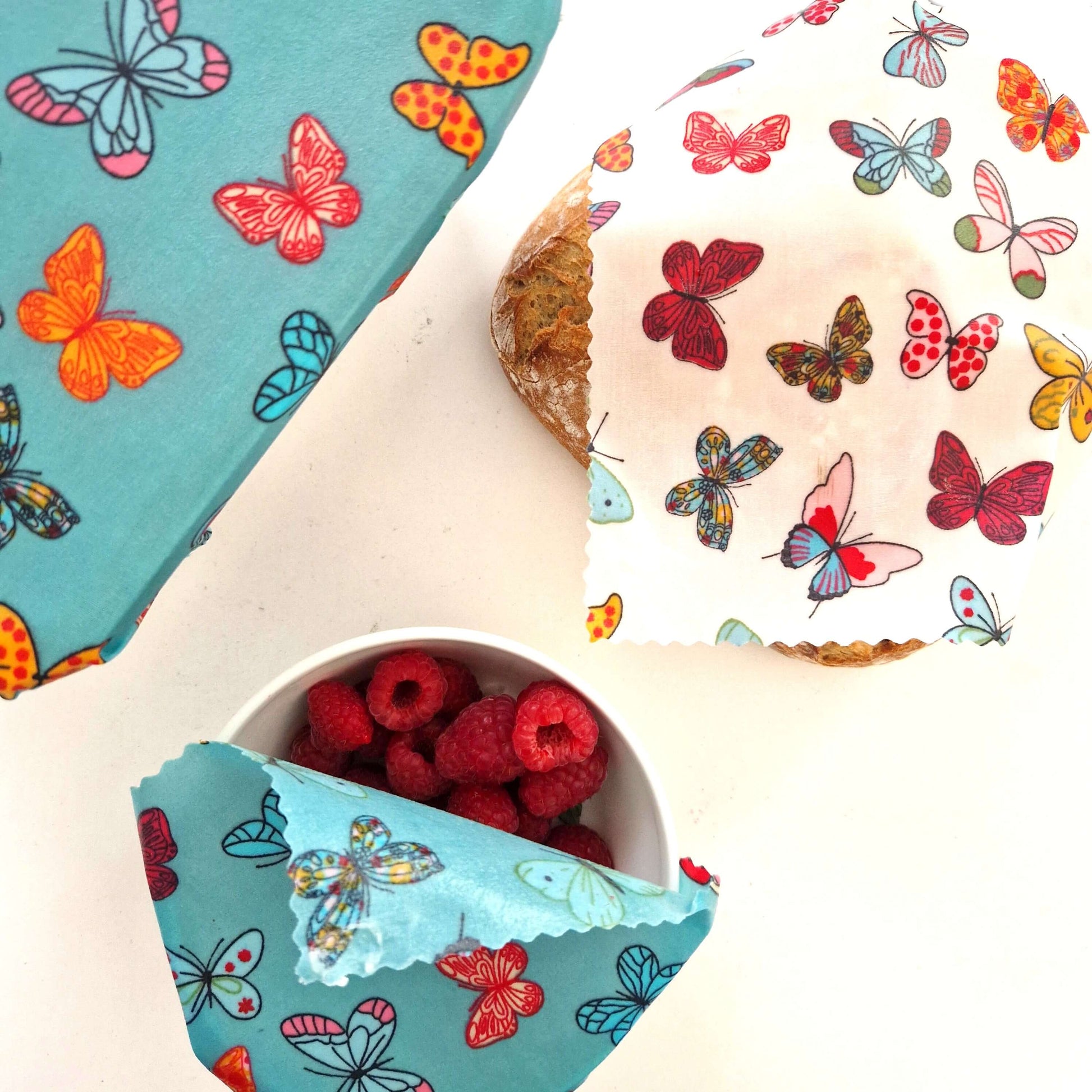 Reusable Beeswax Food Wraps 100% Hand Made in the UK by Honey Bee Good.