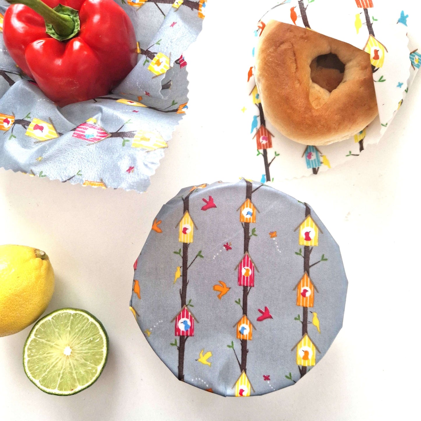 Reusable Beeswax Food Wraps 100% Hand Made in the UK by Honey Bee Good.