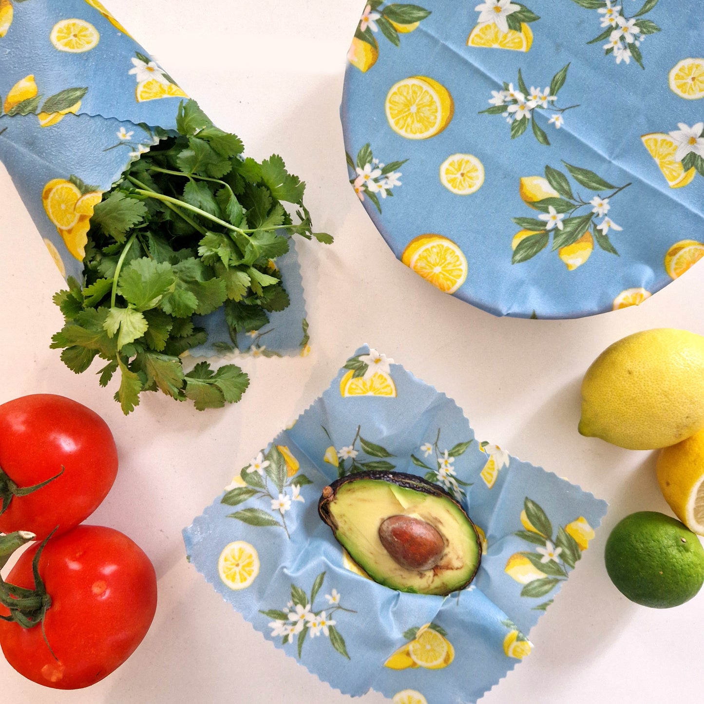 Reusable Beeswax Food Wraps 100% Hand Made in the UK by Honey Bee Good.