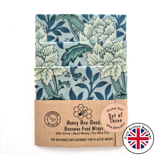 British Beeswax 100% Cotton Set of 3 | William Morris Hammersmith